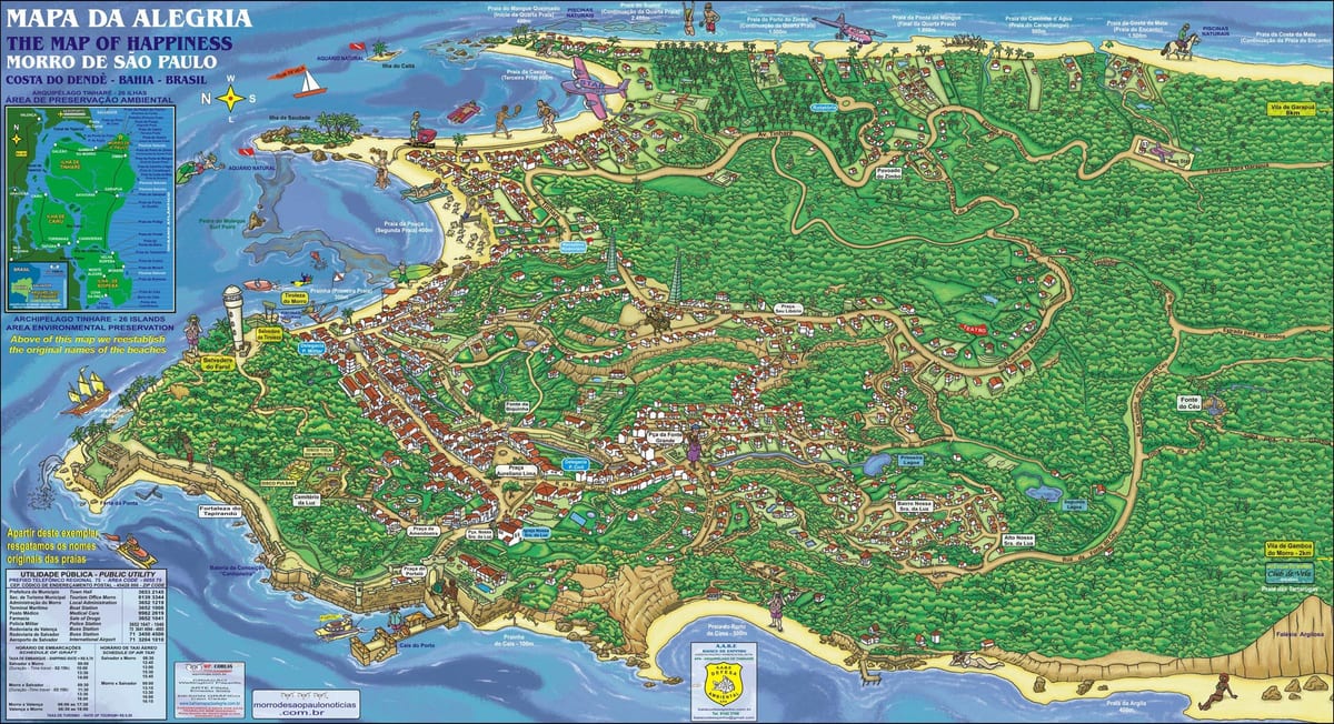 morro de Sao Paulo地图