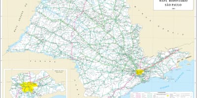 圣保罗地区的地图