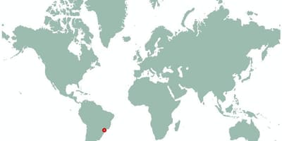 圣保罗，巴西的世界地图