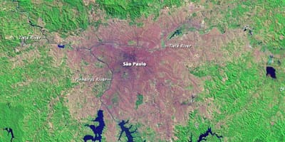 São Paulo的地形图
